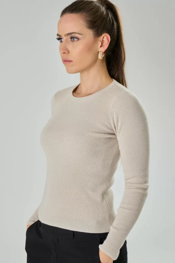 Sale TENNÉ Aida Cashmere Blend Basic Crewneck