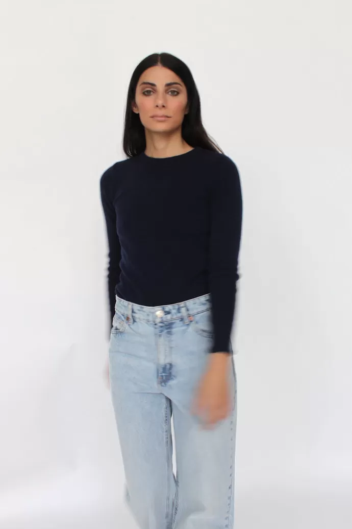 Sale TENNÉ Aida Cashmere Blend Basic Crewneck