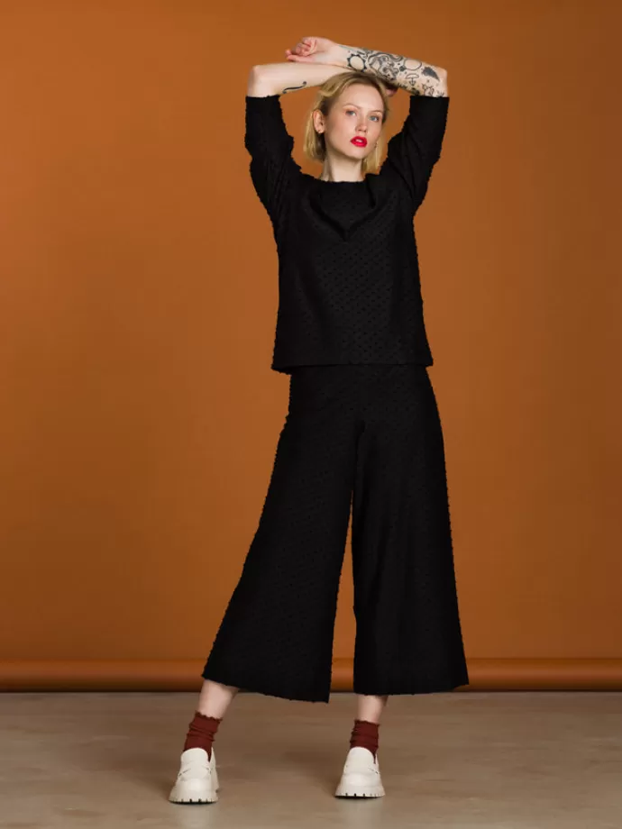 Shop Aarrelabel Alex Culottes Black Dot