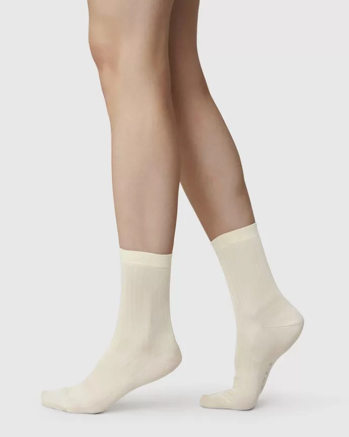 Flash Sale Swedish Stockings Alexa Silk Touch Socks Cream