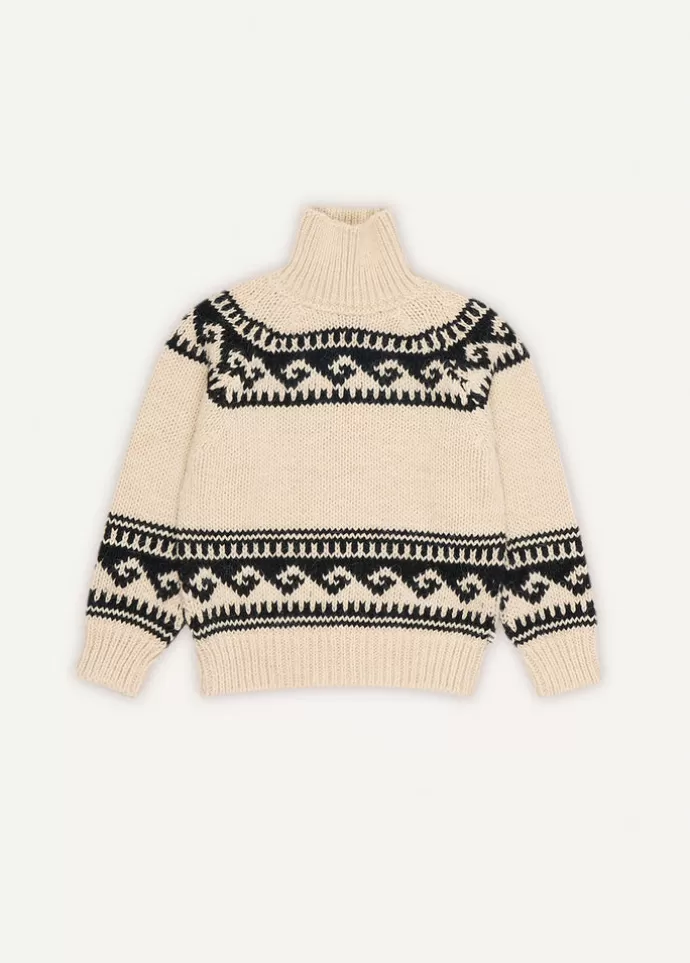 Cheap The New Society Andy Kids' Jumper High Neck Sand