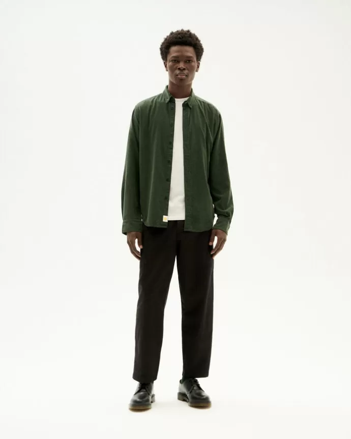 Hot Thinking MU Ant Corduroy Shirt Green