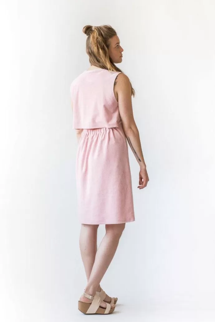 MORICO Ariel Midi Dress Rose Quartz