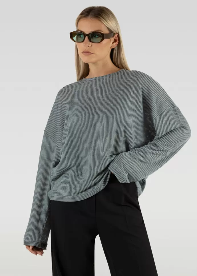 GUAJA. Audrey Oversized Sweater Blue