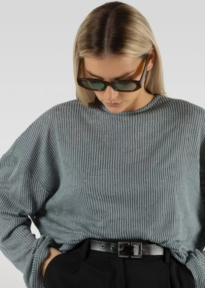 GUAJA. Audrey Oversized Sweater Blue