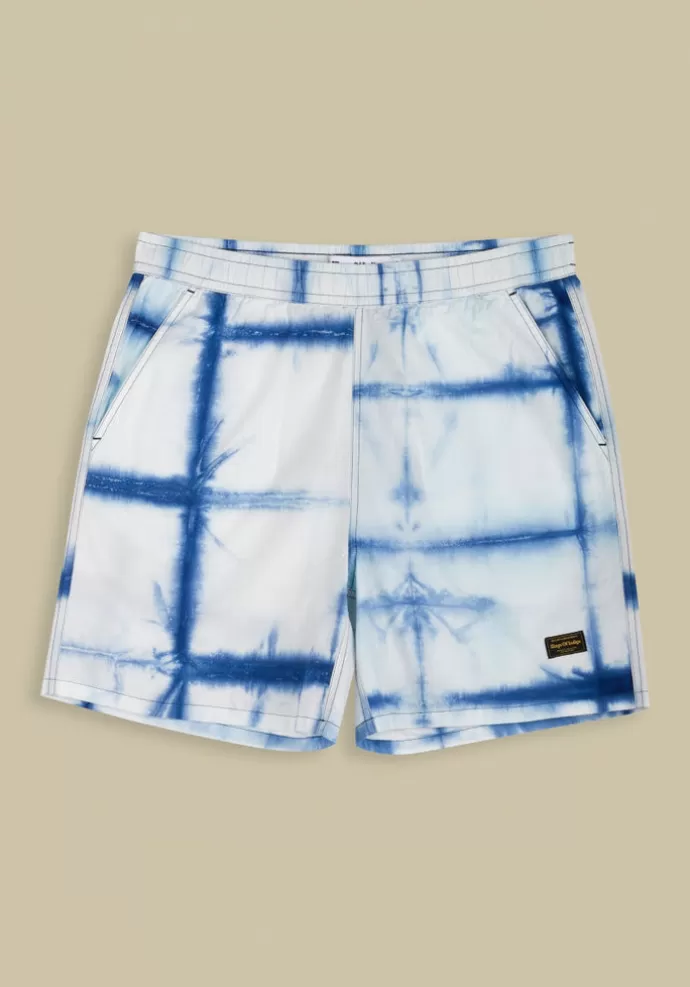 Outlet Kings Of Indigo Bidatsu Shortsit Shibori Luonnollinen Indigo