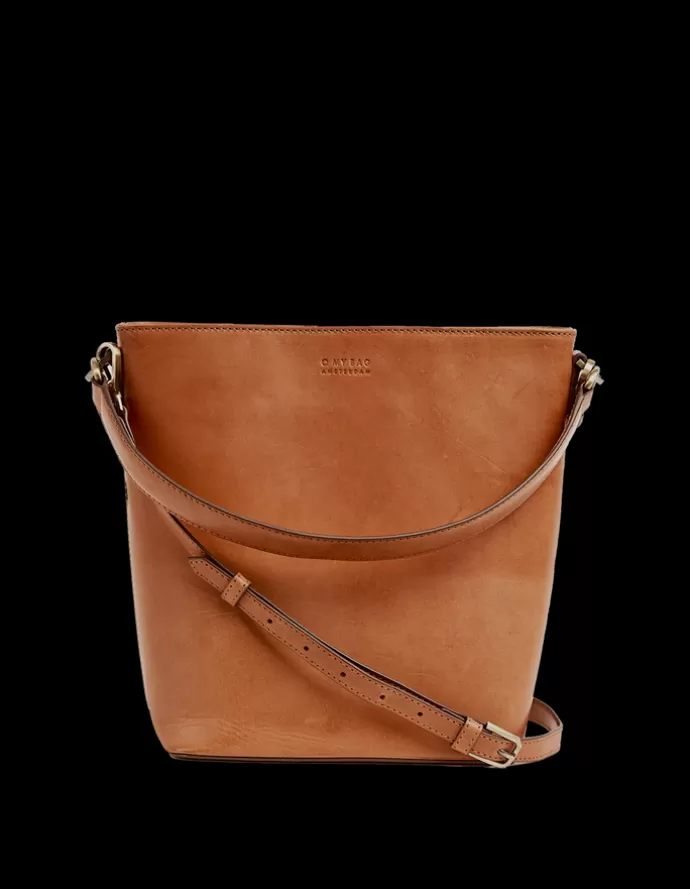 Flash Sale O My Bag Bobbi Bucket Laukku Maxi Cognac Klassinen Nahka