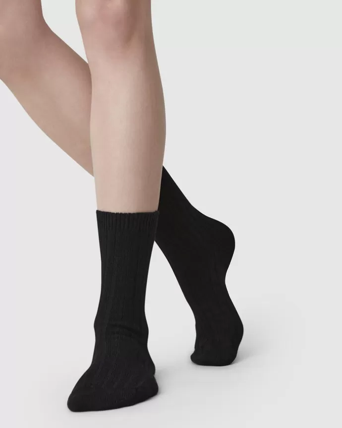 Sale Swedish Stockings Bodil Chunky Socks Black