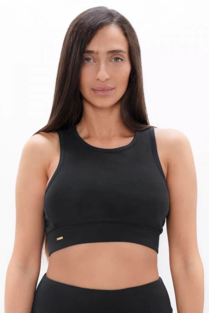 Outlet 1 People Boston Bos Open Back Bra Top Black Sand