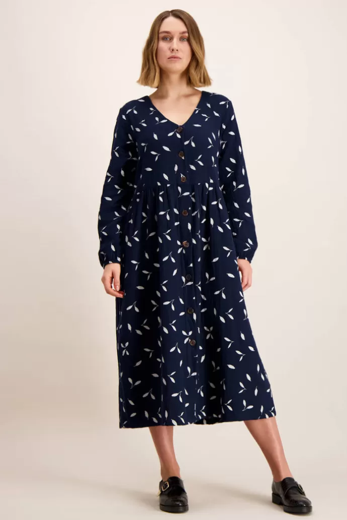 KAIKO Button Dress Indigo Wind