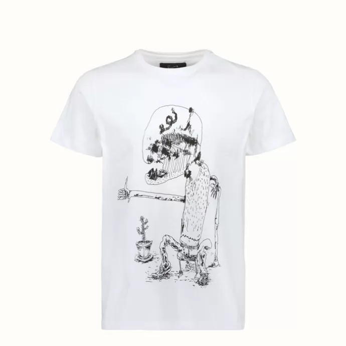 Clearance Pispala Clothing Cactus T-Paita Valkoinen