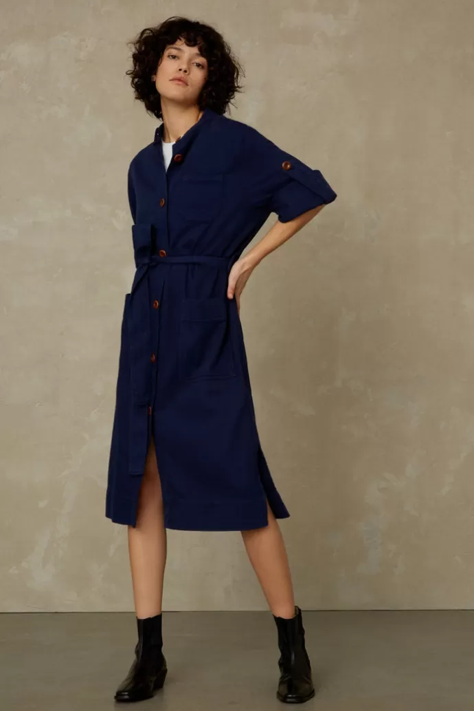 Kings Of Indigo Caledonia Dress Navy