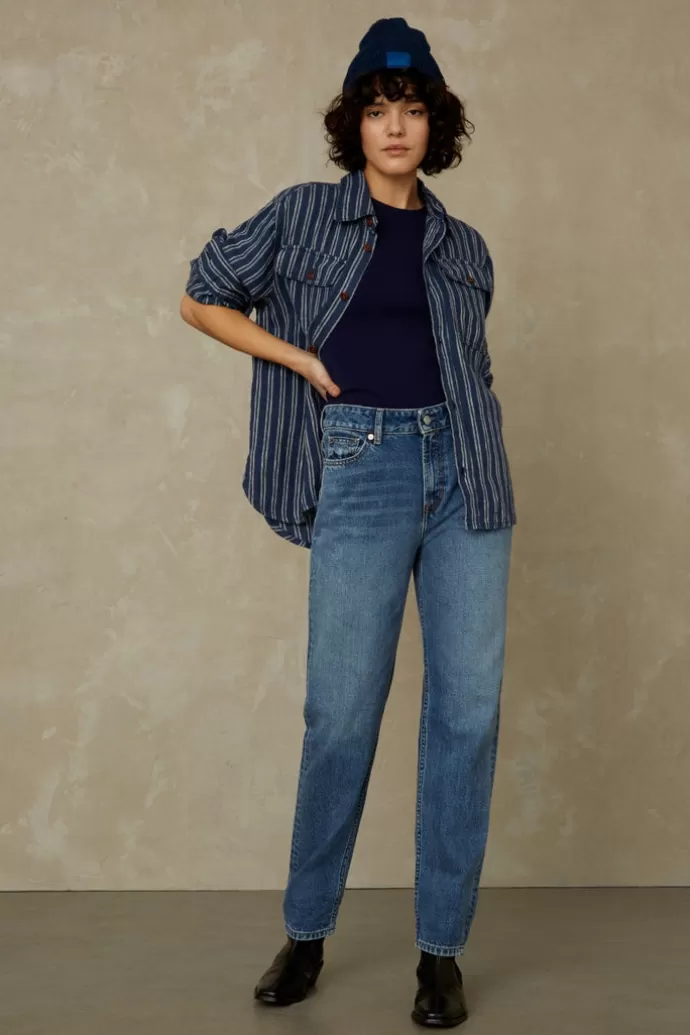 Kings Of Indigo Caroline Cropped Eco Holo Vintage Light Blue