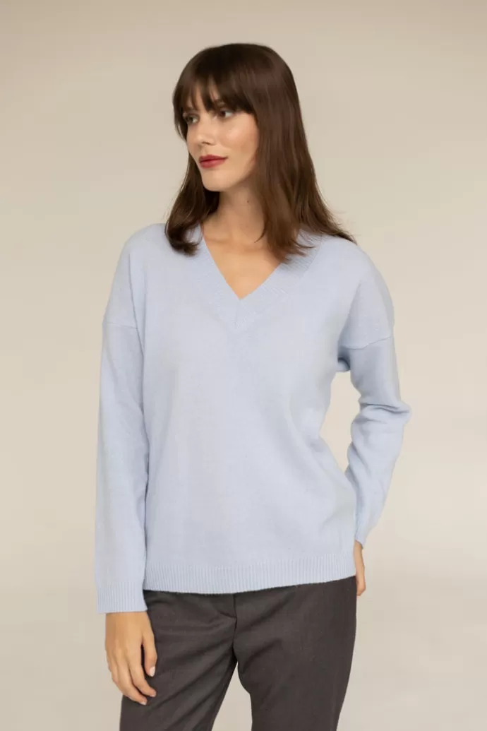 Enteliér Cashmere Sweater Blue