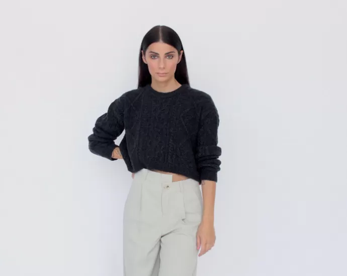 TENNÉ Caterina Merino Wool Braided Knit