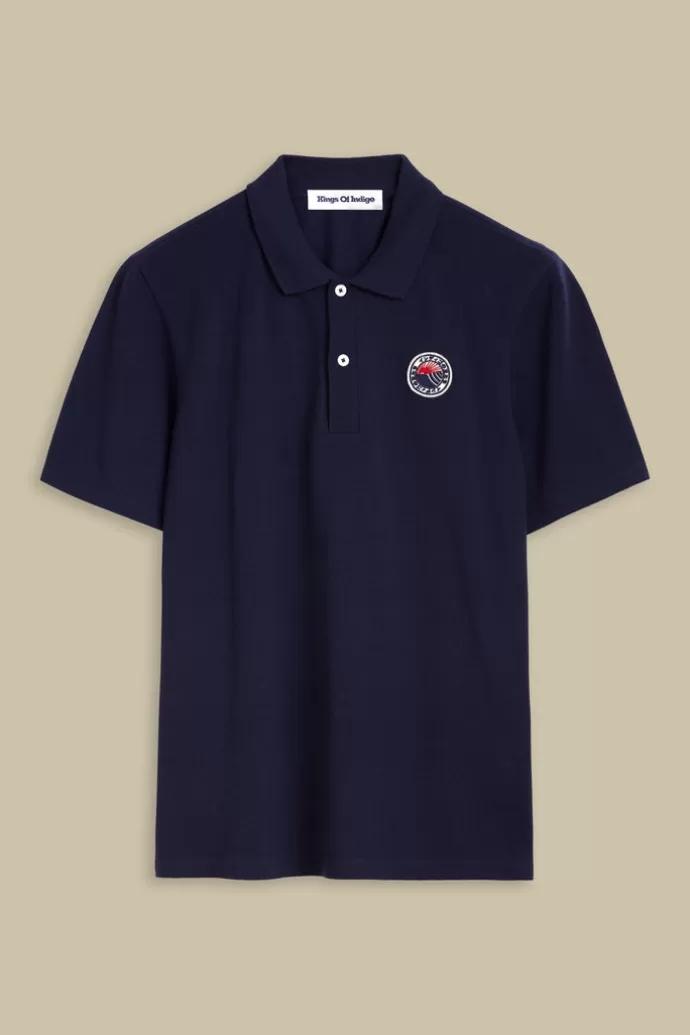 Flash Sale Kings Of Indigo Chokei Short Sleeve Polo Navy