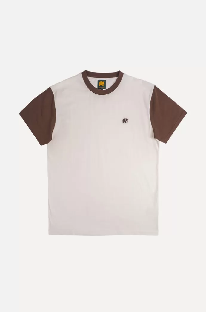 Clearance Trendsplant Color Block T-Paita Kaakaonruskea