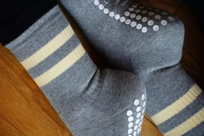 Discount Vanilla Sand Crew Socks Grey