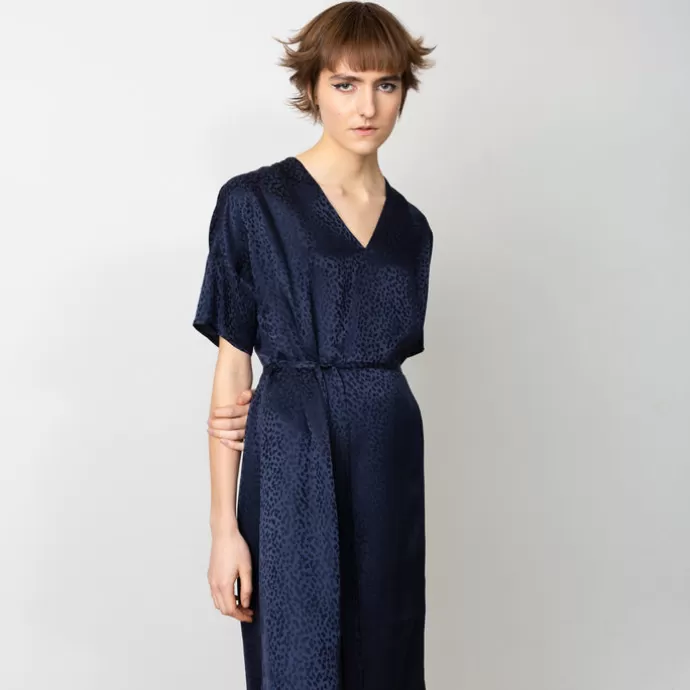 Studio Heijne Day Jacquard Silkkimekko Navy