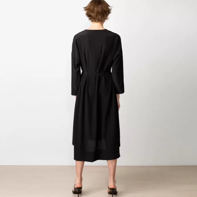 Studio Heijne Day Long Silk Dress Black