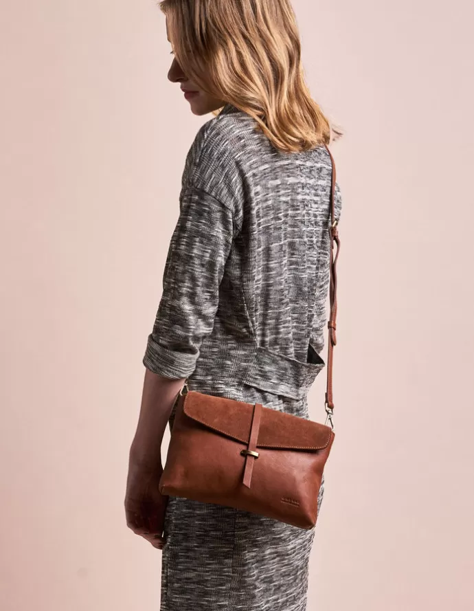 Shop O My Bag Ella Midi Tammi Soft Grain Pehmea & Mokka Nahka