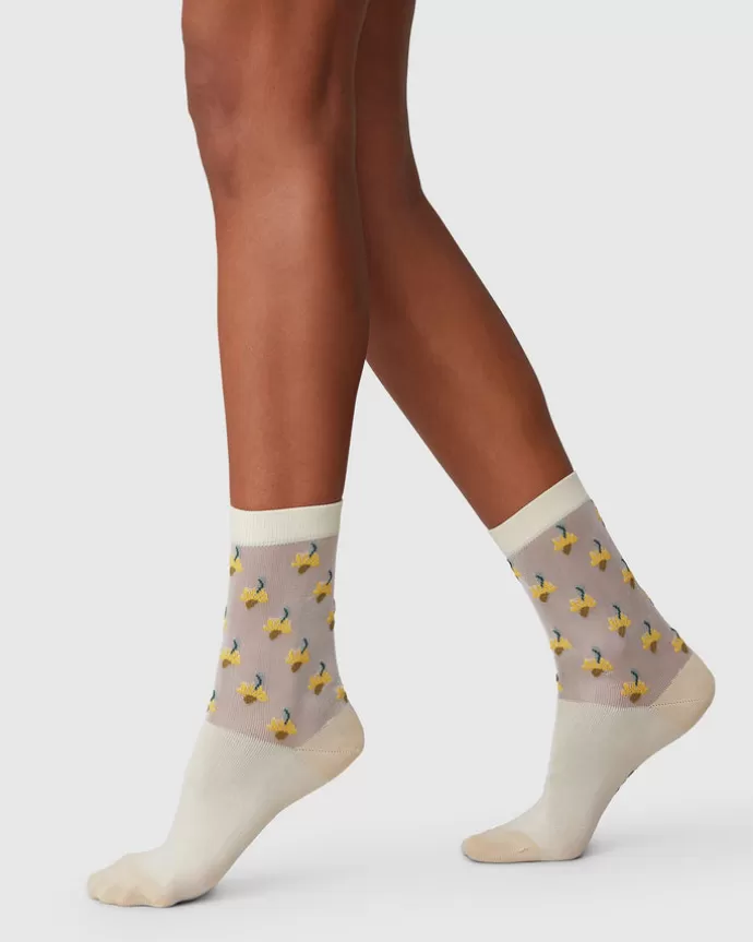 Best Swedish Stockings Embla Flower Socks