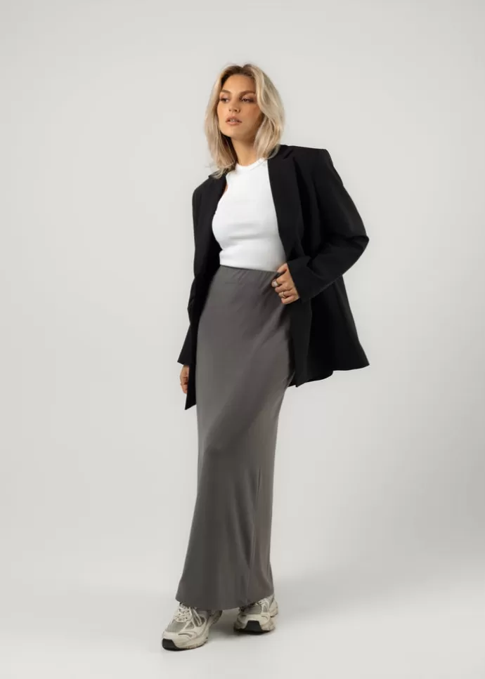 GUAJA. Etta Maxi Skirt Grey