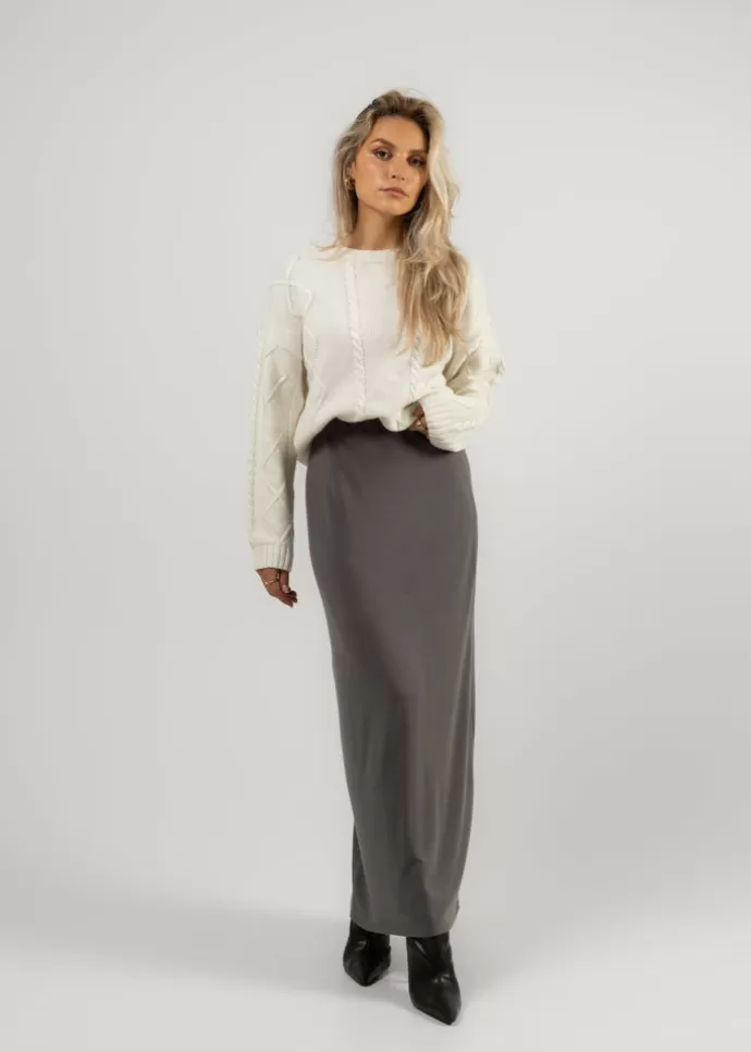 GUAJA. Etta Maxi Skirt Grey