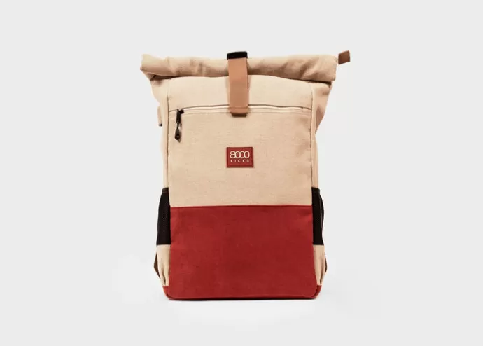 Discount 8000Kicks Everyday Backpack In Beige And Red