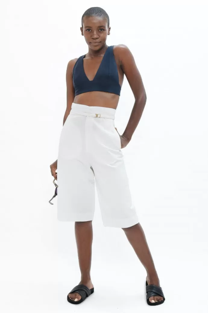 1 People Florence Flr Knee Pants White Dove