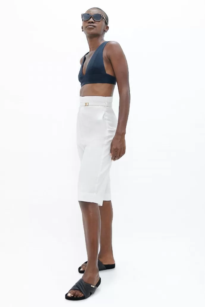 1 People Florence Flr Knee Pants White Dove