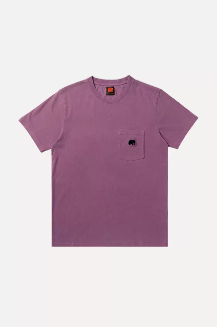 New Trendsplant Garza Pigment Dyed T-Shirt Garnacha Red