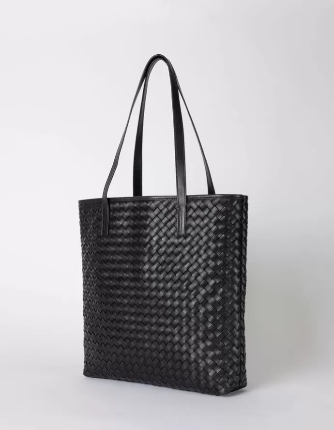 Fashion O My Bag Georgia Black Woven Classic Leather