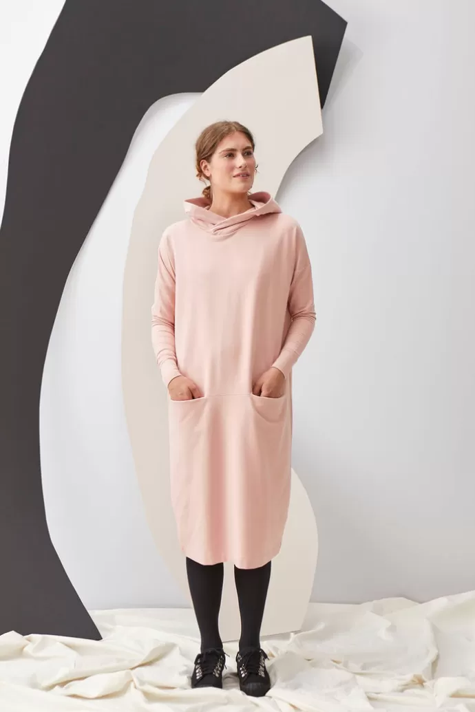 Papu Giant Hoodie Dress Misty Rose