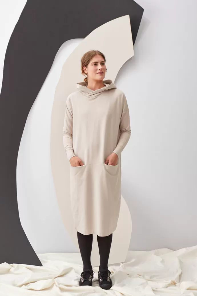 Papu Giant Hoodie Dress Sand