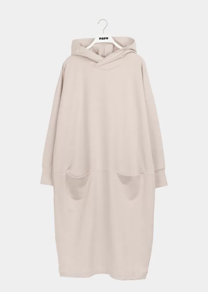 Papu Giant Hoodie Dress Sand