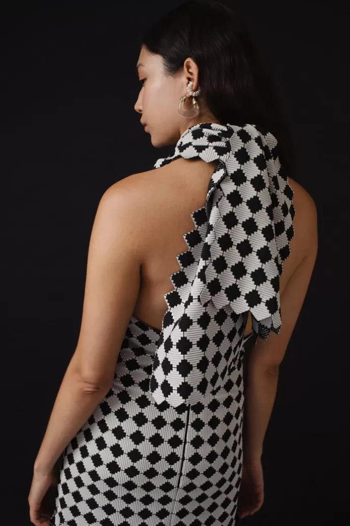 Carolina Machado Gilda Neck-Wrap-Mekko