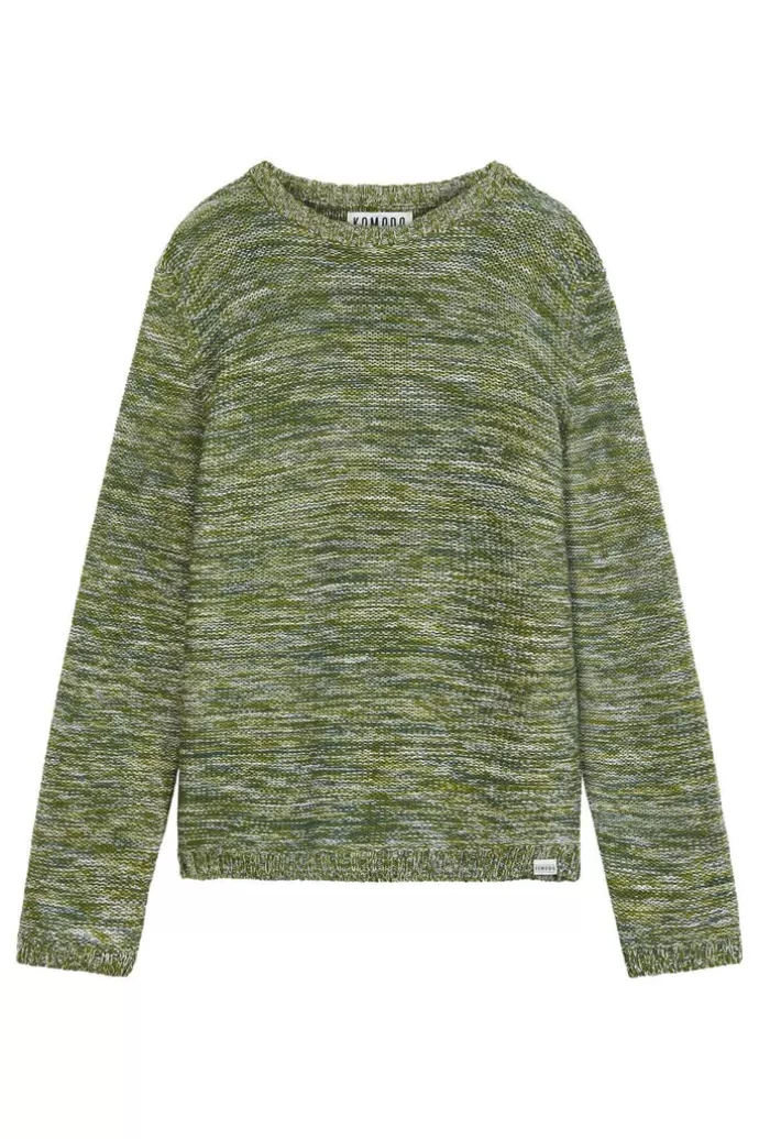 Sale KOMODO Glitch Fine Merino Jumper Tumma Vihrea