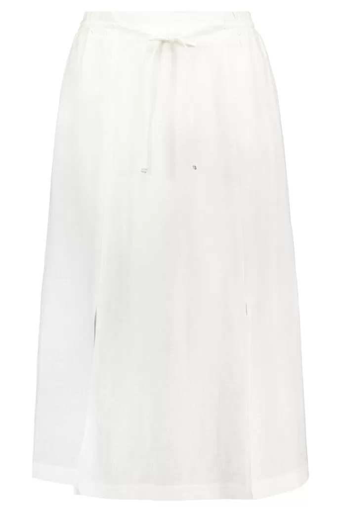 VOGLIA Greta Linen Skirt White