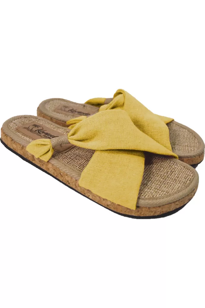 Sale KOMODO Helena Slider Sandals Yellow