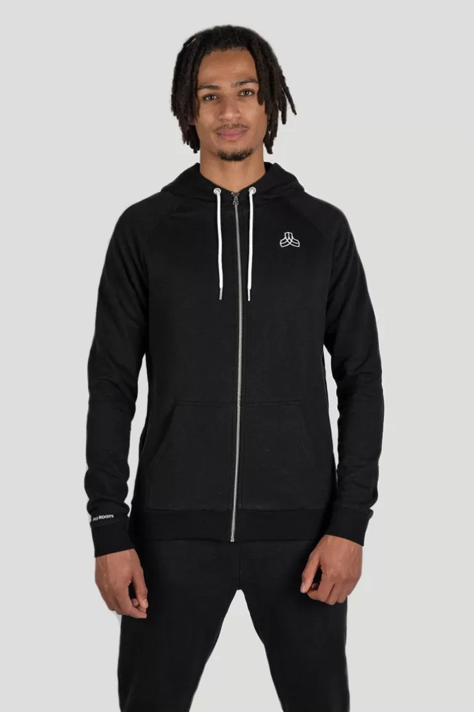 Sale IRON ROOTS Hemp Performance Full-Zip Huppari Musta