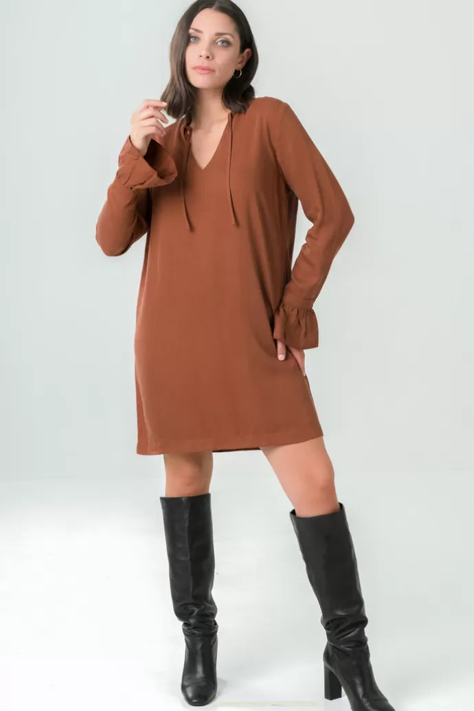 Avani Henne Dress Brown