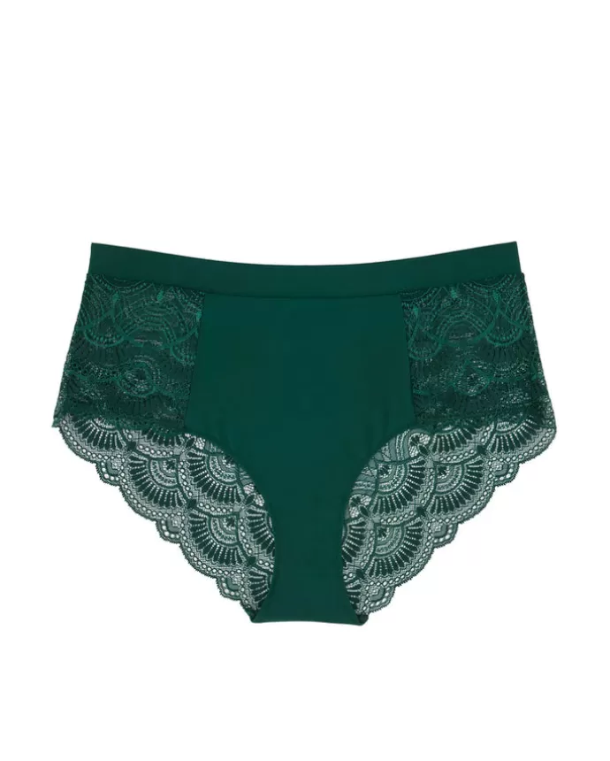 Best Sale UNDERSTATEMENT Highwaist Briefs The Hunter Green