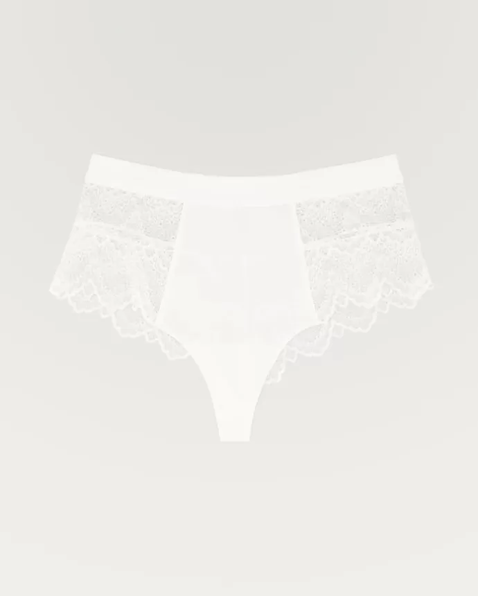 Fashion UNDERSTATEMENT Highwaist String 002 Blanche White