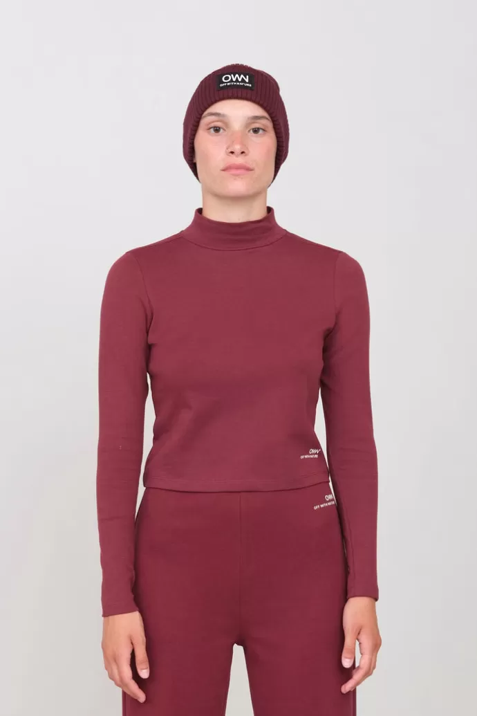 Online Off With Nature Interlock Turtleneck Prune