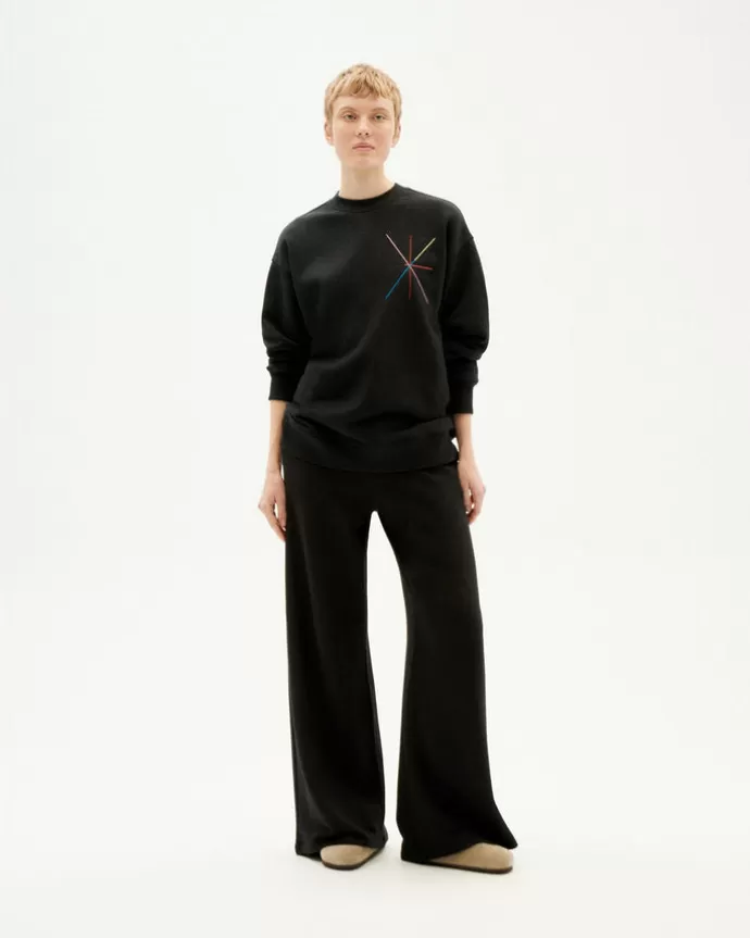 Thinking MU Jane Sweatshirt Black Vertex