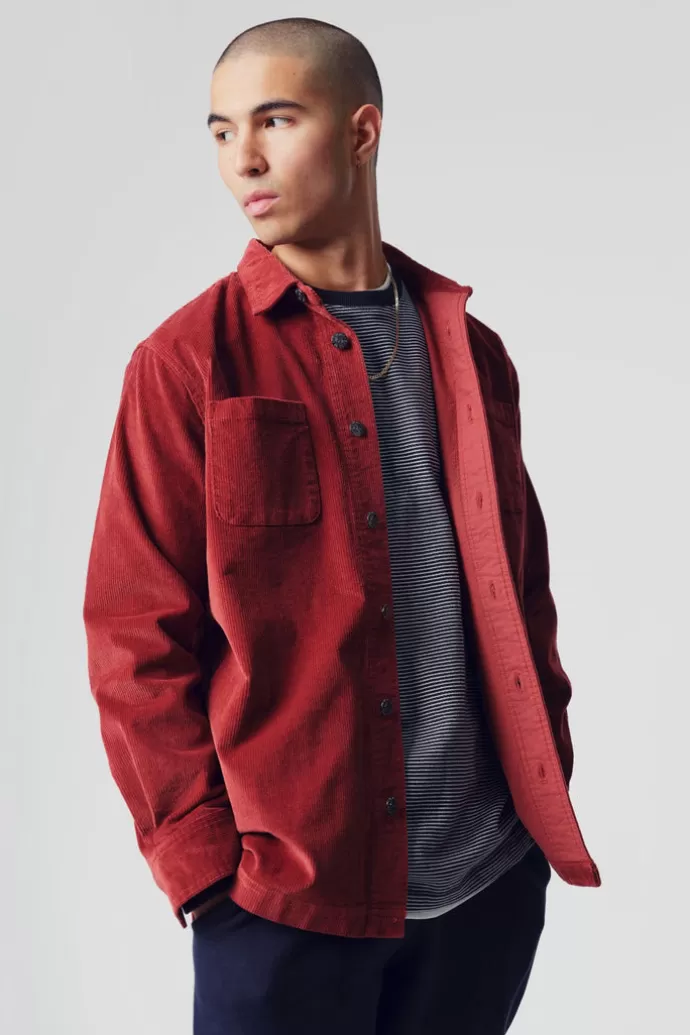 Discount KOMODO Jean Puuvillaa Cord Overshirt Cherry