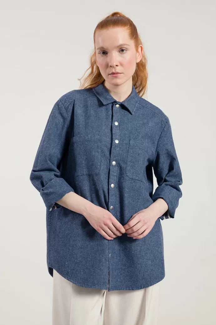 Sale Rifò Jo Denim Unisex Paitatakki