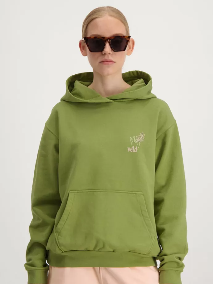 Veld Jordaan Cultivate Kindness Hoodie Turtle Green