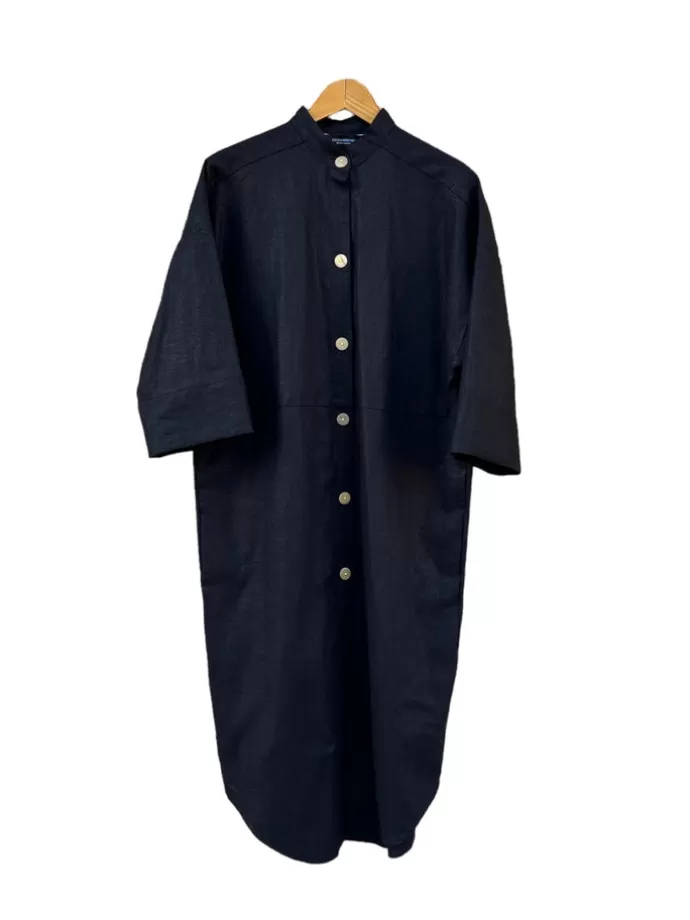 Cecilia Sörensen Kaftan Black Canvas Linen